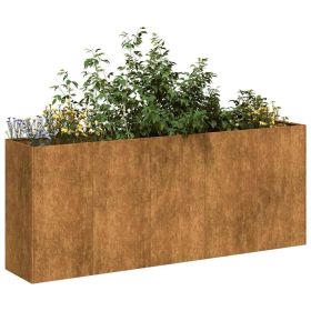 Planter Rusty Weathering steel Large Decorative Inlays Planter