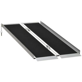 5' Steps Ramp,Portable Wheelchair Ramp,Carpeted Foldable Handicap Ramp